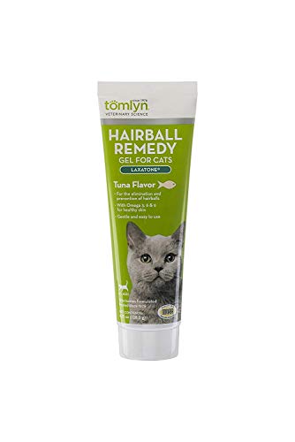 Tomlyn Hairball Remedy Gel for Cats, Tuna Flavor, (Laxatone)