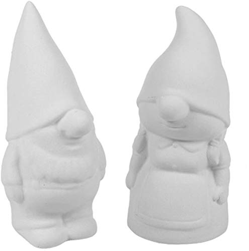 Gibson and Gretta The Garden Gnomes - Paint Your Own Gnome-y Ceramic Keepsakes