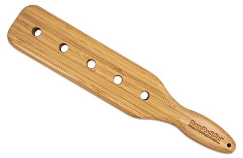 BamPaddle Bamboo Spanking Paddle - 14.5' Spanking Paddle with Airflow Holes, Light Weight and Super Durable with Beautiful Smooth Finish