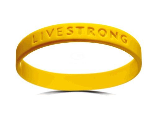 Official Live Strong Lance Armstrong Yellow Cancer LiveSTRONG Rubber Wristband Bracelet YOUTH size