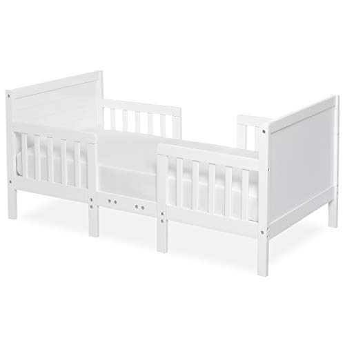 Dream On Me Hudson 3 In 1 Convertible Toddler Bed, White