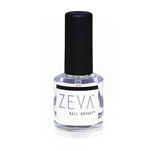 ZEVA Nail Bright – One-Step Salon Grade French Manicure Fingernail & Toenail Polisher & Whitener – Quick Dry White & Pink Polish & Brightener For Nails