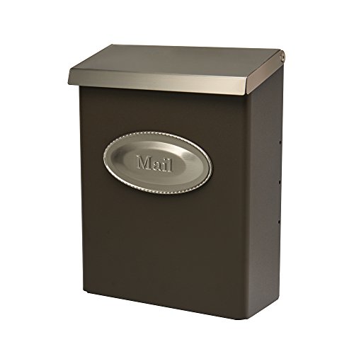 Gibraltar Mailboxes Designer Locking Medium Capacity Galvanized Steel Venetian Bronze, Wall-Mount Mailbox, DVKPBZ00