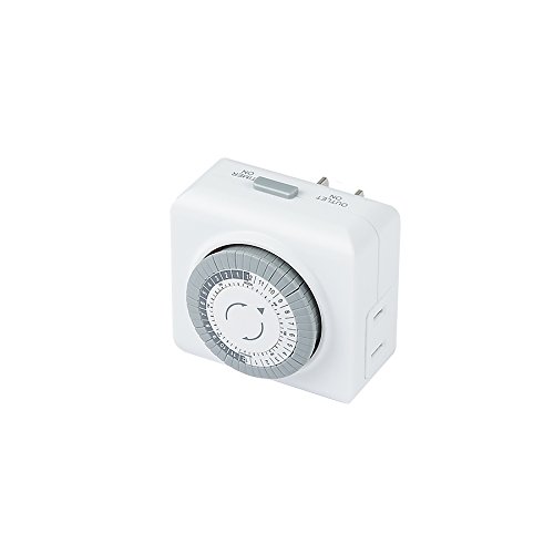 WAC Lighting 9000-MTI-WT WAC Accessories Mechanical Timer for Landscape Lighting Power Supply, White