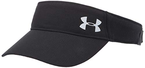 Under Armour Women's Launch Run Visor , Black (1)/Silver Reflective , One Size Fits All