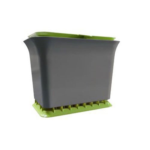 Full Circle Fresh Air Odor-Free Kitchen Compost Bin, Green Slate