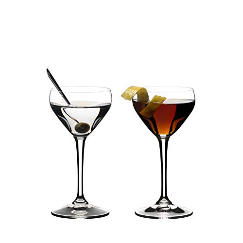 Riedel Drink Specific Glassware Nick & Nora Cocktail Glass, 2 Pieces, 4 oz, Clear