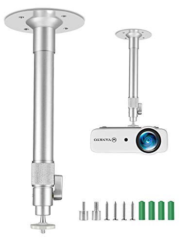 VANKYO Universal Extending Projector Ceiling Mount with Height Extendable Length 11.8' - 19.7' Adjustable 360°Angle Rotatable Drop Ceiling Projector Mount, Compatiable with VANKYO Leisure 3
