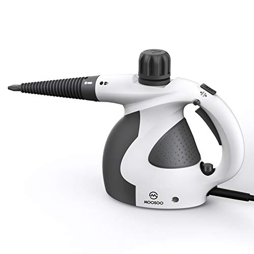 MOOSOO Steam Cleaner, Multi-Purpose steam Cleaner for Home Use,High Pressure Handheld Steamer with 9 Pieces Accessories,Ideal for Upholstery,Carpet,Toilet,Bathroom,Auto SC1000