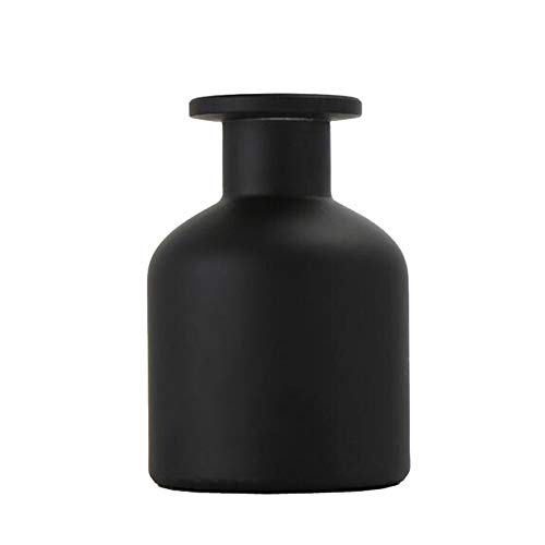 1PCS Black 150ML/5oz Empty Glass Diffuser Bottle Reed Diffuser Refill Replacement Aroma Dispenser Diffusers Vase Storage Container Fragrance Accessories for Aromatherapy Essential Oil DIY Home Use