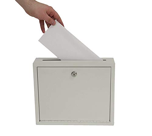 AdirOffice Multi Purpose, Mail Box, Drop Box, Suggestion Box, Wall Mountable, 3' x 10' x 12' - Sand Beige