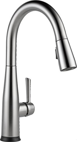 Delta Faucet Essa Single-Handle Touch Kitchen Sink Faucet with Pull Down Sprayer, Touch2O Technology and Magnetic Docking Spray Head, Arctic Stainless 9113T-AR-DST