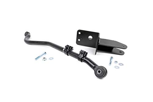 Rough Country Front Forged Adjustable Track Bar (fits) 84-01 Cherokee XJ | 93-98 Grand Cherokee ZJ | Comanche MJ | 1042, Black