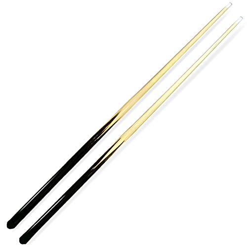 ISPIRITO Pool Cues 1-Piece 36' Shorty Cues Children's Cues Kids Billiard House Cue Stick Hardwood 11mm Glue-on Tips, Set of 2
