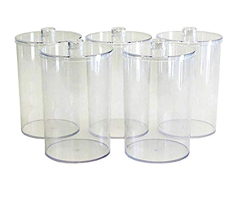 Grafco 3453 Plastic Sundry Jars, Clear, Unlabled