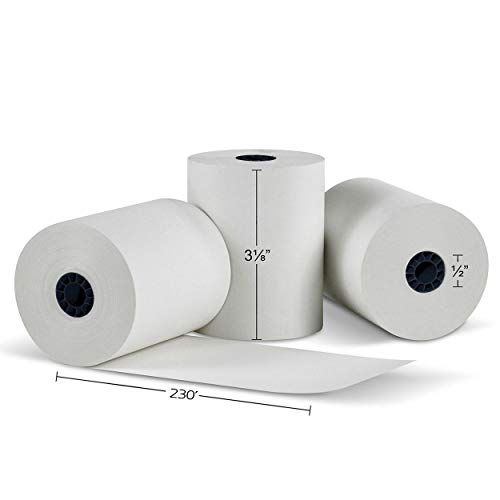 3-1/8' x230' (50 POS Rolls) Bpa Free Point-Of-Sale Thermal Receipt Printer Paper -318230 From BuyRegisterRolls
