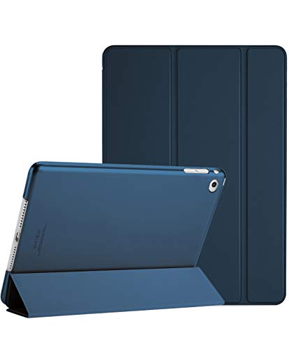 ProCase Smart Case for iPad Air 2 (2014 Release), Ultra Slim Lightweight Stand Protective Case Shell with Translucent Frosted Back Cover for Apple iPad Air 2 (A1566 A1567) -Navy