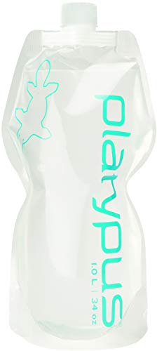 Platypus Ultralight Collapsible SoftBottle with Closure Cap, Platy Logo, 1.0-Liter
