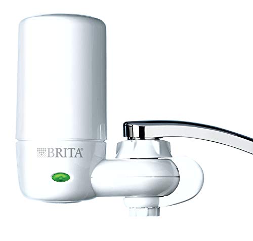 Brita 7540545 On Tap Faucet Water Filter System, Pack of 1, White w/Indicator