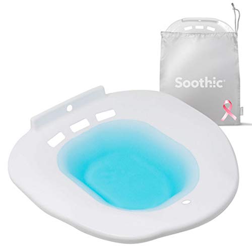 Soothic Sitz Bath for Toilet Seat - Postpartum Care, Hemorrhoid Treatment, or Yoni Steam - Soothe Your Lower Body Back Naturally