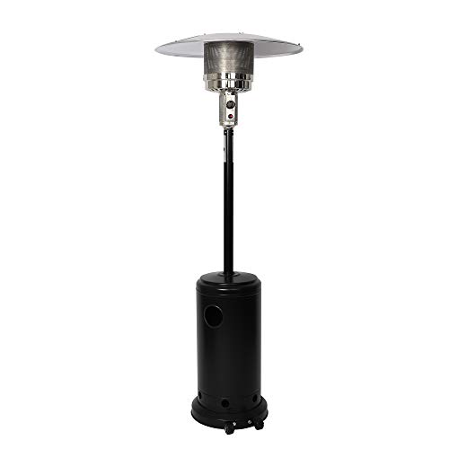 LUCKYERMORE Propane Patio Heater for Outdoor Garden, 87” High Quick Space Warm Up with Simple Ignition System, Anti Tilt Switch Power Heater with Wheels, ETL Certified