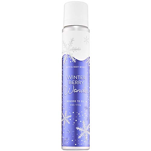 Bath and Body Works WINTER BERRY WONDER Mousse to Oil 4 Ounce (2018 Edition)