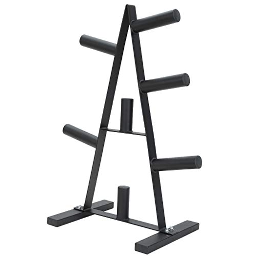 Olympic Weight Plate Rack, A Frame Weight Plate Tree 2 inch for Bumper Plates Free Weight Stand Metal Steel Home Workout Dumbbell Rack Storage Stand (Diameter: 2 inches, Bearing Capacity: 400 pounds)