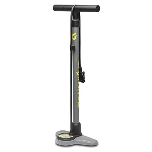 Blackburn Piston Bike Floor Pump (Piston 2, Grey/Hi-Viz Yellow)