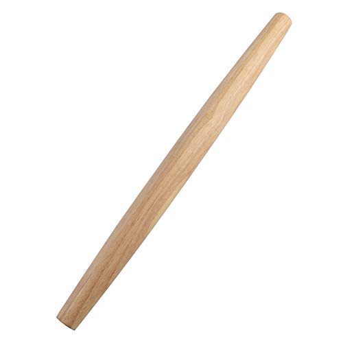 French Rolling Pin (17 Inches) –WoodenRoll Pin for Fondant, Pie Crust, Cookie, Pastry, Dough –Tapered Design & Smooth Construction - Essential Kitchen Utensil