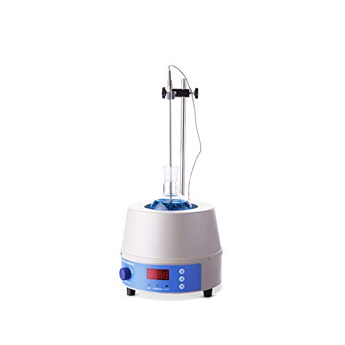 KUNHEWUHUA 250ml Electric Digital Heating Mantle with Magnetic Stirrer 0-1400rpm Max 450°C with Temp Probe 150W 110V