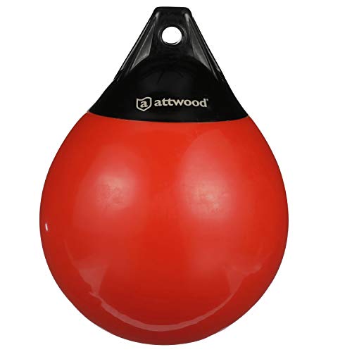 attwood 9350-4 Anchor Buoy, 9 Inches Long, Heavy-Duty Marine-Grade Vinyl, Built-In UV Inhibitors, MicroGuard Mold Protection