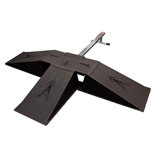Ten Eighty Skatepark Set with 40-in. Grind Rail, 3 Ramps, and Tabletop, Black
