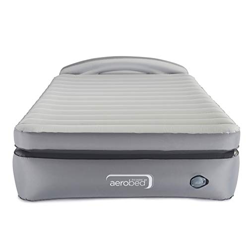 AeroBed Air Mattress with Built-in Pump & Headboard | Comfort Lock Laminated Air Bed, Queen