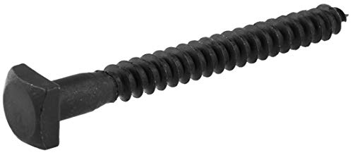 Rustic Square Head Lag Screws 5/16' x 3' Black Oxide by Makers Bolt - 10 Pack