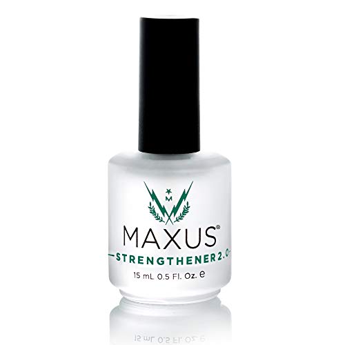 Maxus Nails Strengthener 2.0, Strengthening Nail Polish, Nail Hardener, 0.5 Fluid Ounces