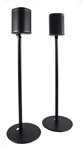 ynVISION Floor Stand for Sonos One, One SL and Play:1 Speaker | 2 Pack | YN-ONE Pair (Black)