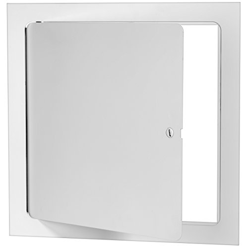 Premier 5000 Series Commercial Grade Steel Access Door, 16 x 16 Flush Universal Mount, White (Screwdriver Latch)