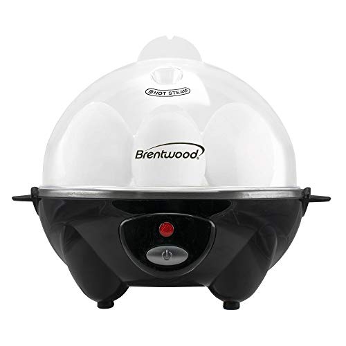 Brentwood TS-1045BK Appliances Electric Egg Cooker with Auto Shutoff (Black), One Size