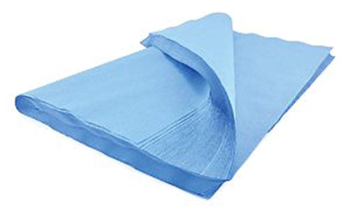 Sterilization Wrap 20' x 20'. Case of 500 Blue Autoclave Wraps for instruments and equipment. Natural cellulose. Non-sterile, Latex-free. For Steam and Ethylene Oxide (EO) Sterilization.