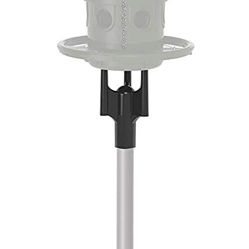 Squirrel Buster Pole Adaptor for Pole Mounting a Squirrel Buster Plus Bird Feeder, Black (FEEDER NOT INCLUDED), 1-inch external diameter