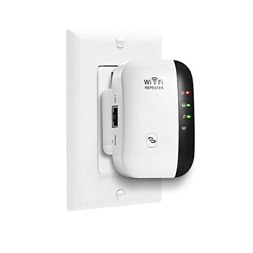 Super Boost WiFi, WiFi Range Extender | Up to 300Mbps |Repeater, WiFi Signal Booster, Access Point | Easy Set-Up | 2.4G Network with Integrated Antennas LAN Port & Compact Designed Internet Booster