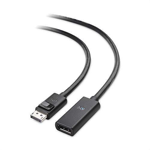 Cable Matters Active DisplayPort to DisplayPort Extension Cable Gender Changer for Oculus Rift S, HTC Vive Pro, Gaming Monitors and More in 16 ft / 5m - Support DisplayPort 1.4 with 8K 60Hz and HDR