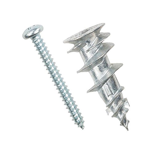 ITW 25125 EZ Ancor Hollow Door and Drywall Anchors, 4-per Pack, Silver