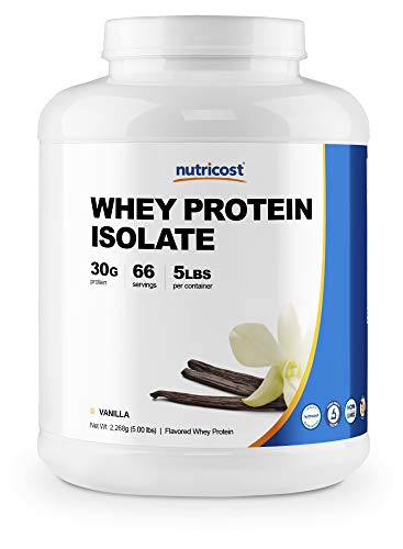 Nutricost Whey Protein Isolate Powder (Vanilla) 5LBS