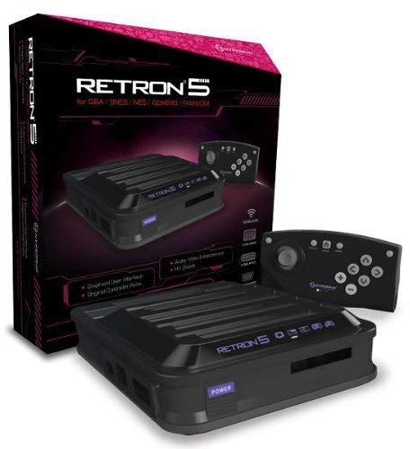 Hyperkin RetroN 5: HD Gaming Console for Game Boy Advance/ Game Boy Color/ Game Boy/ Super NES/ NES/ Super Famicom/ Famicom/ Genesis/ Mega Drive/ Sega Master System (Black)