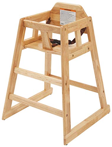 Winco Unassembled Wooden High Chair, Natural