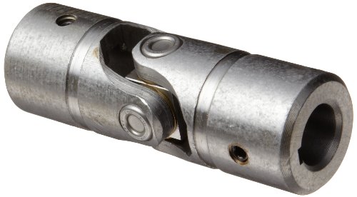 Lovejoy Size NB8B Needle Bearing Universal Joint, 5/8' Round Bore and 5/8' Round Bore, 3/16' x 3/32' Keyways with Setscrew, 1.25' Outer Diameter, 3.75' Overall Length