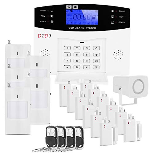 D1D9 Burglar Alarm System Wireless DIY GSM Auto Dialer for House Apartment Home Security