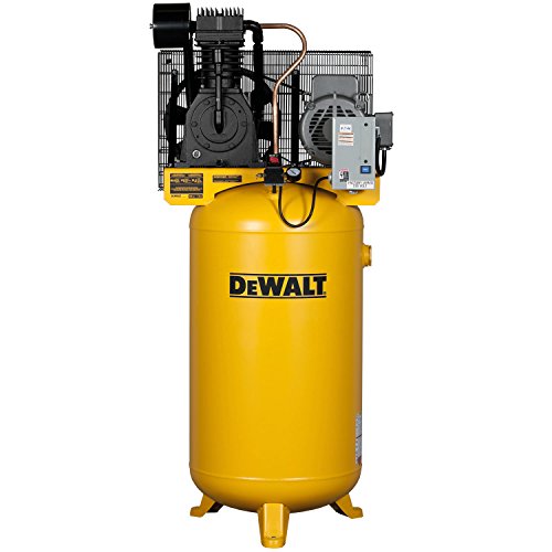 DeWalt DXCMV7518075 Two-Stage Cast Iron Industrial Air Compressor, 80-Gallon