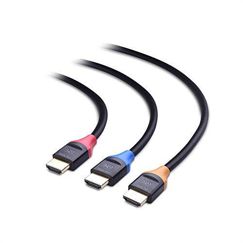 Cable Matters 3-Pack High Speed HDMI to HDMI Cable 15 Feet with HDR and 4K Resolution Support